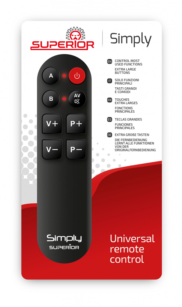 2:1 TELECOMMANDE UNIVERSELLE TV GROSSES TOUCHES SIMPLY DIGITAL TV -  Achat/Vente OEM F75779
