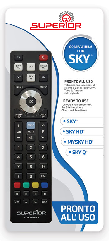 DRX89OWL con telecomando SKY BOX-MODELLO N 