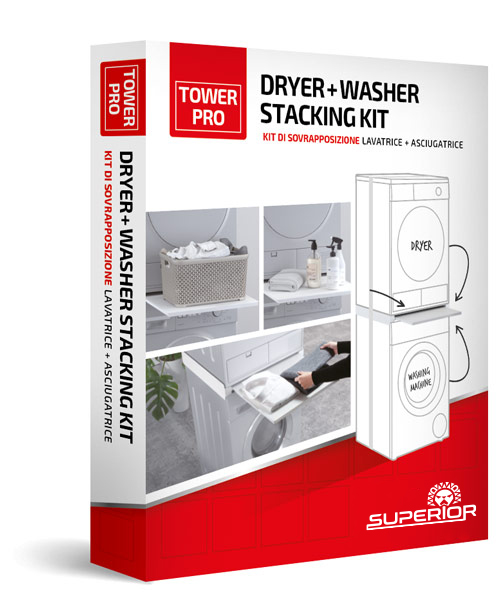 Kit di sovrapposizione lavatrice + asciugatrice - Superior Electronics