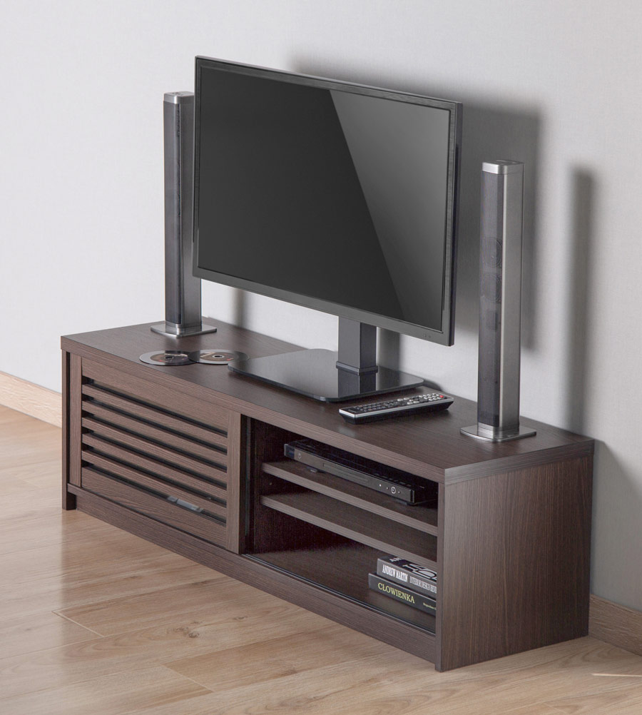SONOROUS PL-2335 - Soporte de mesa para TV de alta calidad para sala de  estar, soporte de lujo con base curvada de vidrio templado, soporte de  montaje