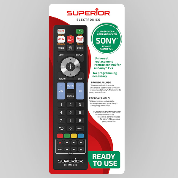 Telecomando Re-Flix Superior Light compatibile con TV NORDMENDE ND55KFS5600N